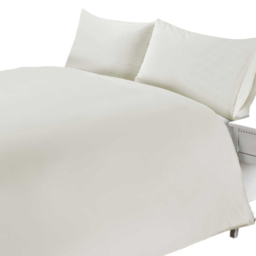 Rapport Home Double Cream 200 Thread Count Cotton Percale Quilt Cover - Wilko - thumbnail 1