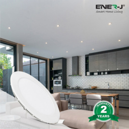 ENER-J 12W 6000K LED Panel Round Recessed Ceiling Downlight 4 Pack - Size: 30 x 20 x 10cm - Wilko - thumbnail 3