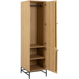 Florence Albany 2 Door Oak Wardrobe - Multi - Furniture To Go - Wilko - thumbnail 6