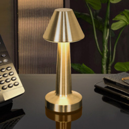 Global Gizmos Brass Effect Rechargeable LED Table Lamp - Multi - Wilko - thumbnail 4