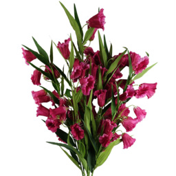 Leaf Fuchsia Pink Trumpet Artificial Flower 100cm 6 Pack - Size: 100 x 25 x 25cm - Wilko - thumbnail 3
