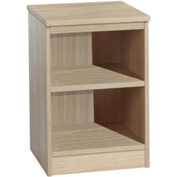 R White Cabinets 2 Shelf Brown Desk Height Bookcase - Size: 72.8 x 47.9 x 54cm - Wilko - thumbnail 3