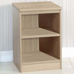 R White Cabinets 2 Shelf Brown Desk Height Bookcase - Size: 72.8 x 47.9 x 54cm - Wilko - thumbnail 1