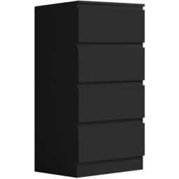FWStyle Carlton 4 Drawer Matt Black Chest of Drawers - Wilko - thumbnail 3