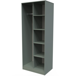 Crowndale 5 Shelf Reed Green Open Wardrobe Ready Assembled - Size: Doorless - Wilko - thumbnail 3