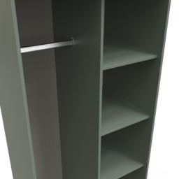 Crowndale 5 Shelf Reed Green Open Wardrobe Ready Assembled - Size: Doorless - Wilko - thumbnail 5