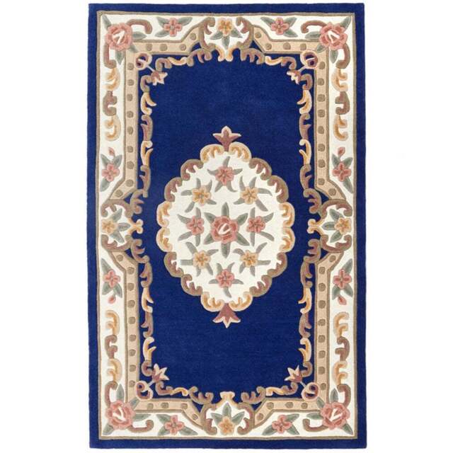 Origins Shensi Navy Rug 120 x 180cm - Blue - Origins Rugs - Wilko - image 1