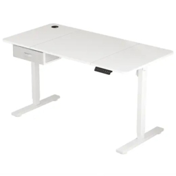 Easton Height Adjustable Electric Computer Desk White - Size: 75 x 100 x 60cm - MCC - Wilko - thumbnail 3