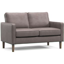 Bexhill 2 Seater Grey Faux Leather Sofa - Wilko - thumbnail 3