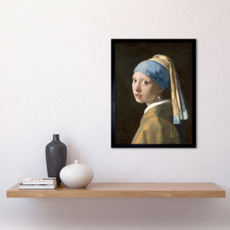 Wee Blue Coo Johannes Vermeer Girl Pearl Earring Old Master Framed Wall Art Print 30 x 41cm - Size: 43.3 x 33.3 x 1.5cm - Black - Wilko - thumbnail 3