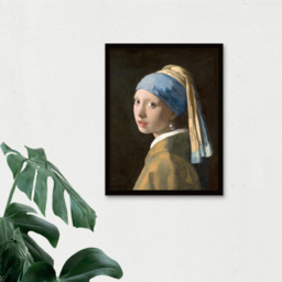 Wee Blue Coo Johannes Vermeer Girl Pearl Earring Old Master Framed Wall Art Print 30 x 41cm - Size: 43.3 x 33.3 x 1.5cm - Black - Wilko - thumbnail 4