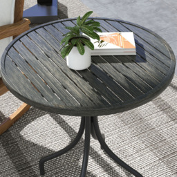 Outsunny Grey Round Garden Side Table - Size: 71.5 x 66 x 66cm - Wilko - thumbnail 6