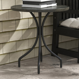 Outsunny Grey Round Garden Side Table - Size: 71.5 x 66 x 66cm - Wilko - thumbnail 1