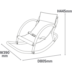 Liberty House Toys Kids Mini Rocking Chair - Size: 44.5 x 39 x 80.5cm - Multicoloured - Wilko - thumbnail 6