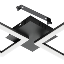 EGLO Paranday-Z Black Smart Control Colour Changing Ceiling Light 47cm - Size: 47 x 22.5 x 6cm - Wilko - thumbnail 4