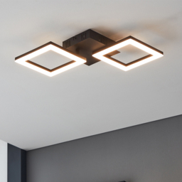 EGLO Paranday-Z Black Smart Control Colour Changing Ceiling Light 47cm - Size: 47 x 22.5 x 6cm - Wilko - thumbnail 3