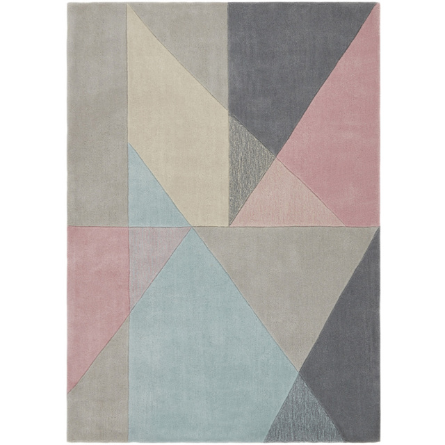 Origins Trio Design Matters Pastel Rug 80 x 150cm - Pink - Origins Rugs - Wilko - image 1