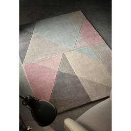 Origins Trio Design Matters Pastel Rug 80 x 150cm - Pink - Origins Rugs - Wilko - thumbnail 3