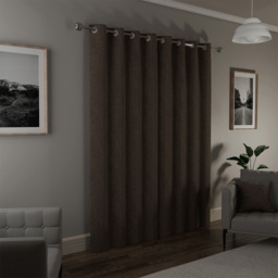 Enhanced Living Austin Natural Blackout Eyelet Thermal Curtains 168 x 137cm - Cream - Wilko - thumbnail 4