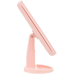 Premier Housewares Pink Cassini LED Dressing Table Mirror - Size: 28 x 18cm - Wilko - thumbnail 5