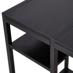Living and Home 3 Shelf Black Office Desk with Monitor Stand - Size: 84 x 100 x 46cm - Cream - Wilko - thumbnail 5