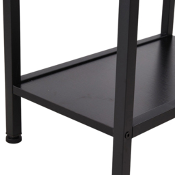 Living and Home 3 Shelf Black Office Desk with Monitor Stand - Size: 84 x 100 x 46cm - Cream - Wilko - thumbnail 6