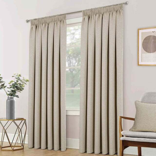 Divante Dusk Blackout Thermal Curtains - Natural/229cm - Wilko