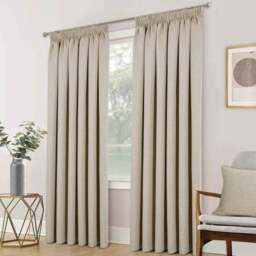Divante Dusk Blackout Thermal Curtains - Natural/229cm - Wilko - thumbnail 1