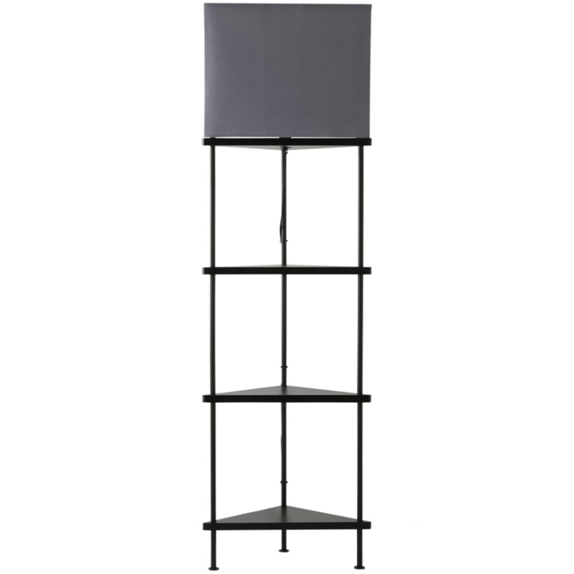 ValueLights Tasca 3 Tier Black Floor Lamp - Size: 150 x 45 x 45cm - Wilko - image 1