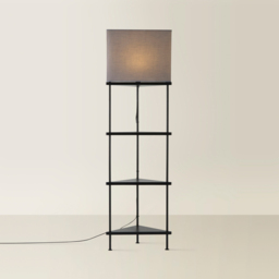 ValueLights Tasca 3 Tier Black Floor Lamp - Size: 150 x 45 x 45cm - Wilko - thumbnail 6