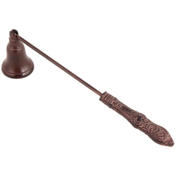 Dibor Antique Brown Cast Iron Candle Snuffer - Size: 27 x 4.5 x 4.5cm - Wilko