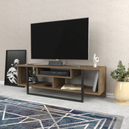 Decorotika Asal Walnut and Black Wide TV Unit - Size: 40 x 120 x 35.2cm - Multi - Wilko - thumbnail 7