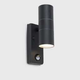 ValueLights Black Outdoor Wall Up Down Light with PIR Motion Sensor - Size: 29.6 x 7 x 7cm - Wilko - thumbnail 6