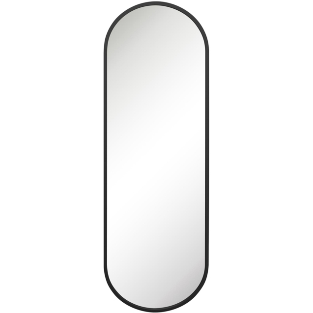 MirrorOutlet The Vultus Black Metal Double Arched Garden Wall Mirror 180 x 60cm - Size: 180 x 60 x 3cm - Wilko - image 1
