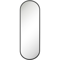MirrorOutlet The Vultus Black Metal Double Arched Garden Wall Mirror 180 x 60cm - Size: 180 x 60 x 3cm - Wilko - thumbnail 1