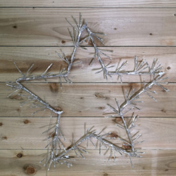 Samuel Alexander Silver Star LED Outdoor Christmas Decoration 60cm - Size: 60 x 62 x 46cm - Wilko - thumbnail 6