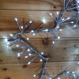Samuel Alexander Silver Star LED Outdoor Christmas Decoration 60cm - Size: 60 x 62 x 46cm - Wilko - thumbnail 4