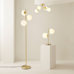 ValueLights Jas Brushed Gold Metal LED Table Lamp - Size: 45.5 x 34 x 16cm - Wilko - thumbnail 7