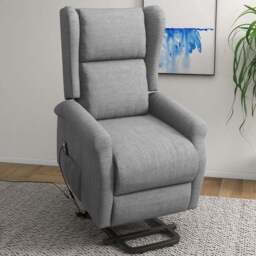 Portland Grey Power Lift Chair with Remote Control - Size: Single - Wilko - thumbnail 1