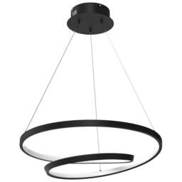 Milagro Lucero Black LED Pendant Lamp 230V - Size: 50 x 50 x 90cm - Wilko - thumbnail 1