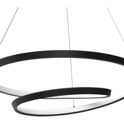 Milagro Lucero Black LED Pendant Lamp 230V - Size: 50 x 50 x 90cm - Wilko - thumbnail 3