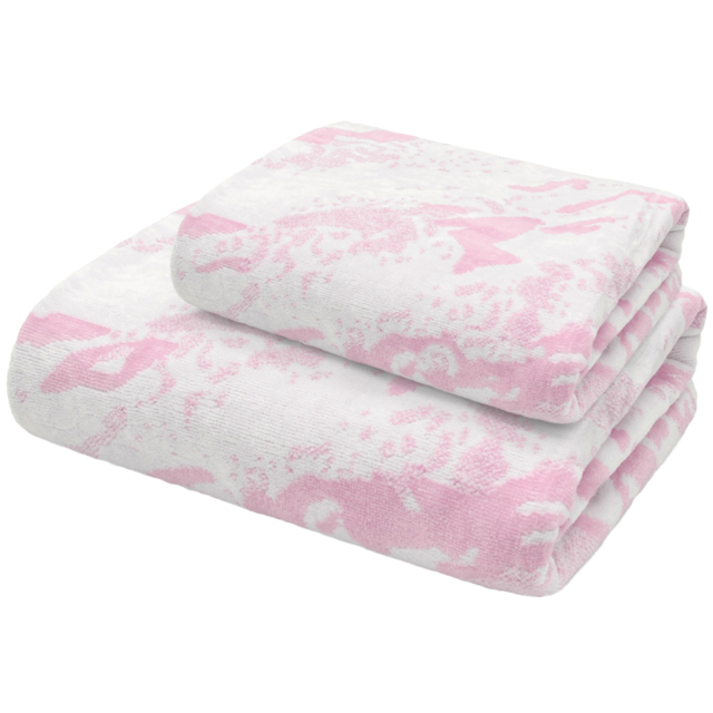 Velosso Marble Pink Hand Towel Set of 2 - Wilko - image 1