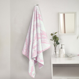 Velosso Marble Pink Hand Towel Set of 2 - Wilko - thumbnail 3