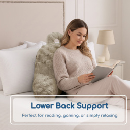 Velosso Beige Chunky Popcorn Back Pillow 65 x 55cm - Size: 65 x 55 x 1cm - Wilko - thumbnail 4