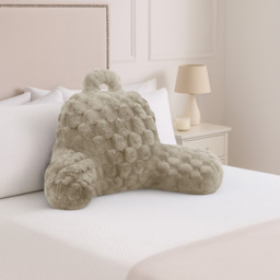 Velosso Beige Chunky Popcorn Back Pillow 65 x 55cm - Size: 65 x 55 x 1cm - Wilko - thumbnail 3