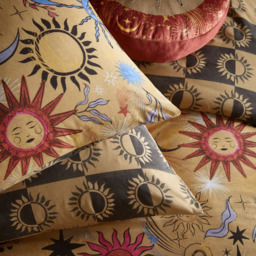 furn. Ethereal Single Star Gold Rust Reversible Duvet Set - Wilko - thumbnail 4