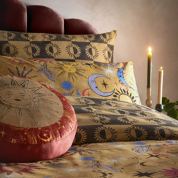 furn. Ethereal Single Star Gold Rust Reversible Duvet Set - Wilko - thumbnail 3