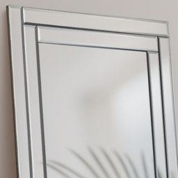Julian Bowen Deco Frameless Dress Mirror - Size: 120 x 40cm - Glass - Wilko - thumbnail 4
