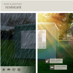 tectake Barinas 3 x 3m Green Water Resistant Gazebo with 3 Side Panels - Wilko - thumbnail 5