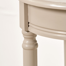 Pacific Lifestyle Heritage Single Shelf Putty Pine Wood Round Accent Table - Size: 72 x 40 x 40cm - Grey - Wilko - thumbnail 4
